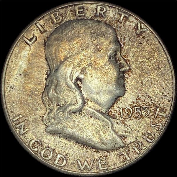 1953-S Silver Franklin Half Dollar CHOICE BU