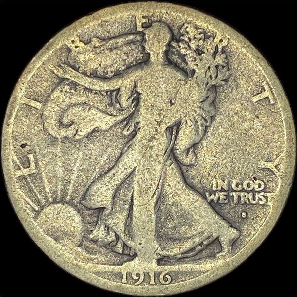 1916-S Walking Liberty Half Dollar NICELY CIRCULATED