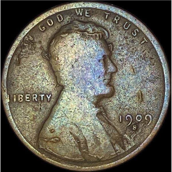 1909-S Lincoln Wheat Cent NICELY CIRCULATED