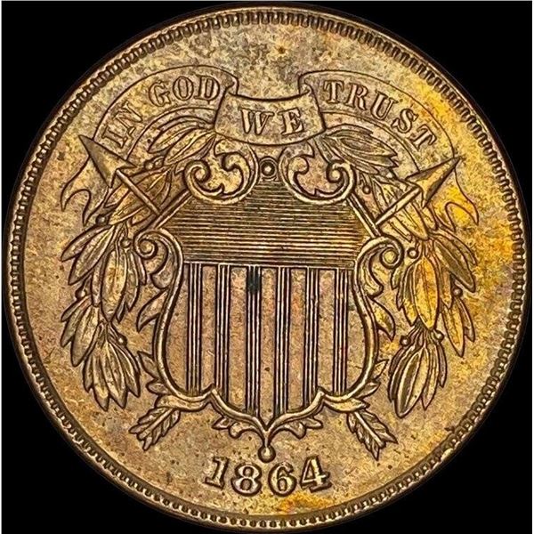 1864 Bronze Two-Cent Piece UNCIRCULATED