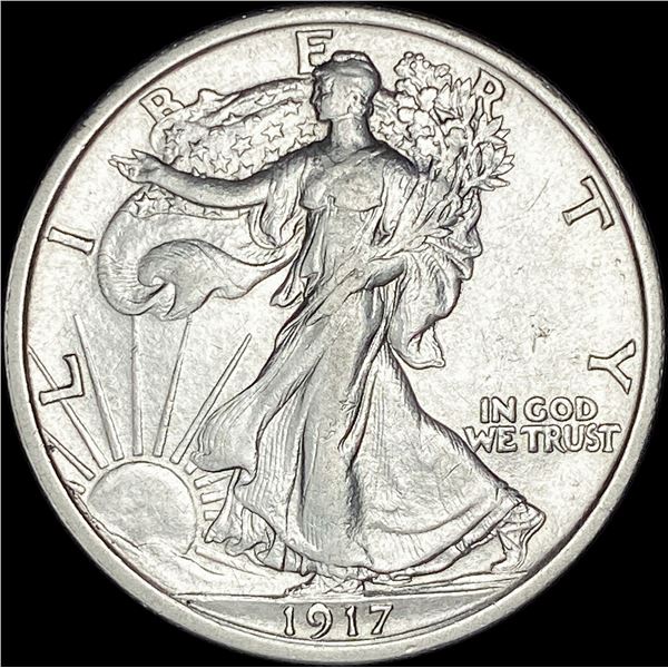 1917 Walking Liberty Half Dollar CLOSELY UNCIRCULATED