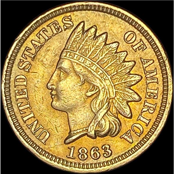 1863 Indian Head Cent CLOSELY UNCIRCULATED