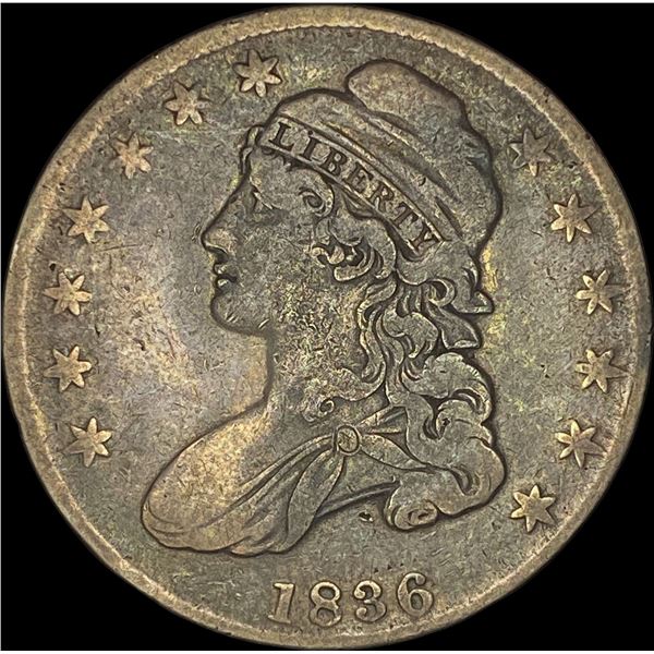 1836 Capped Bust Half Dollar LIGHTLY CIRCULATED