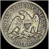 Image 2 : 1853 Arrows/Rays Seated Liberty Half Dollar LIGHTLY CIRCULATED