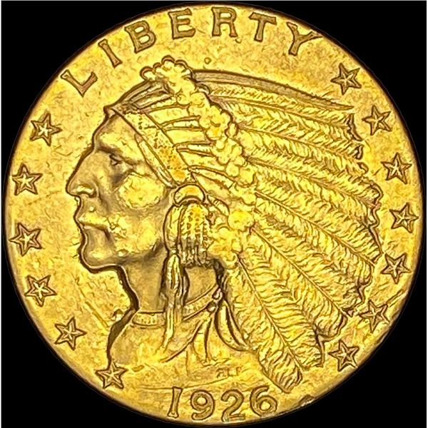 1926 Indian Head Gold $2.50 Quarter Eagle UNCIRCULATED