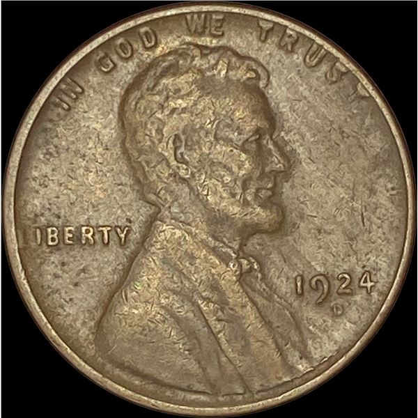 1924-D Lincoln Wheat Cent NEARLY UNCIRCULATED