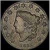 Image 1 : 1831 Coronet Head Large Cent NICELY CIRCULATED