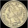 Image 1 : 1881 Nickel Three-Cent Piece CLOSELY UNCIRCULATED