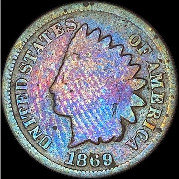 1869 Indian Head Cent NICELY CIRCULATED