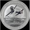 Image 2 : 2016-P Tuvalu 1oz Silver Pearl Harbor $1 ABOUT UNCIRCULATED