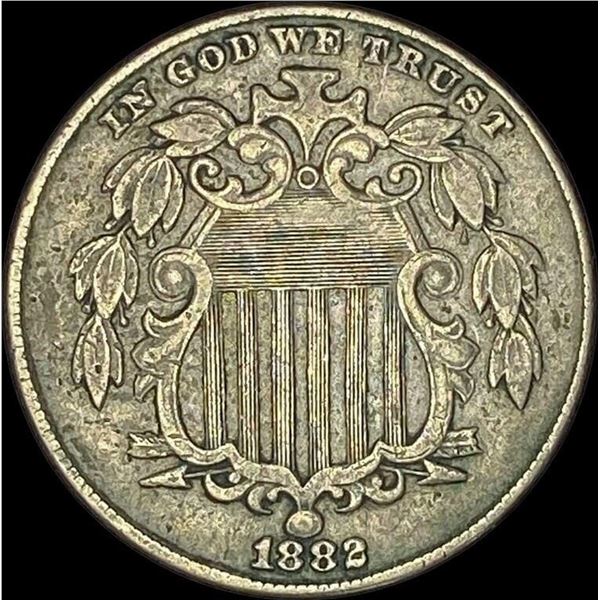 1882 Shield Nickel NEARLY UNCIRCULATED