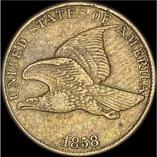 1858 Flying Eagle Cent NEARLY UNCIRCULATED