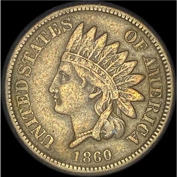 1860 Indian Head Cent ABOUT UNCIRCULATED