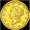 Image 1 : 1852 Gold $1 Liberty Type 1 CLOSELY UNCIRCULATED