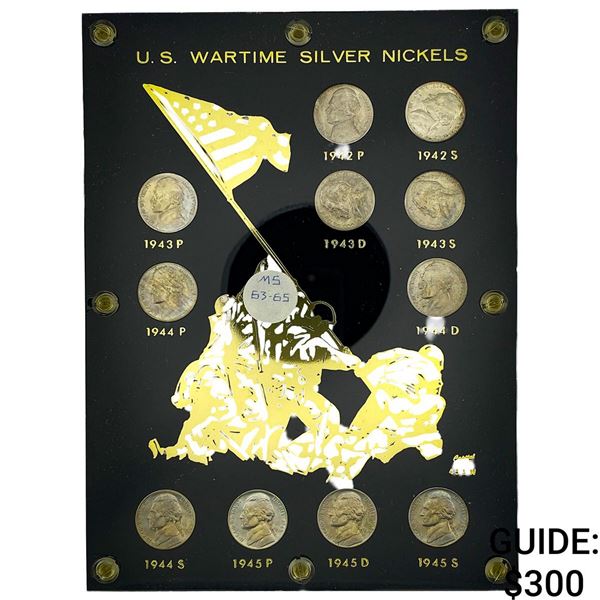 1942-1945 U.S. Wartime Silver Nickels