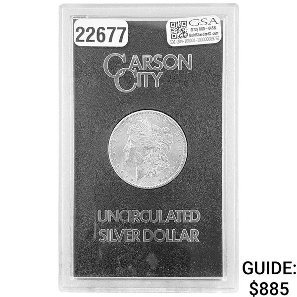 1884-CC Morgan Silver Dollar GSA UNCIRCULATED