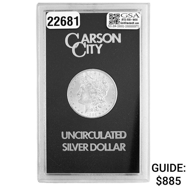 1884-CC Morgan Silver Dollar GSA UNCIRCULATED