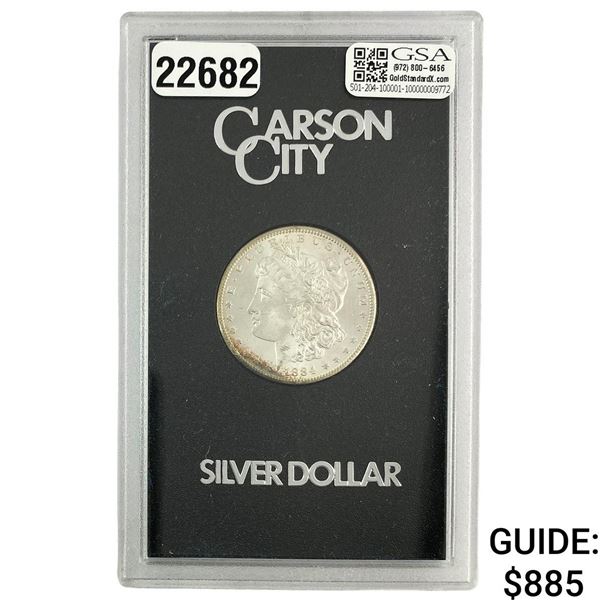 1884-CC Morgan Silver Dollar GSA UNCIRCULATED