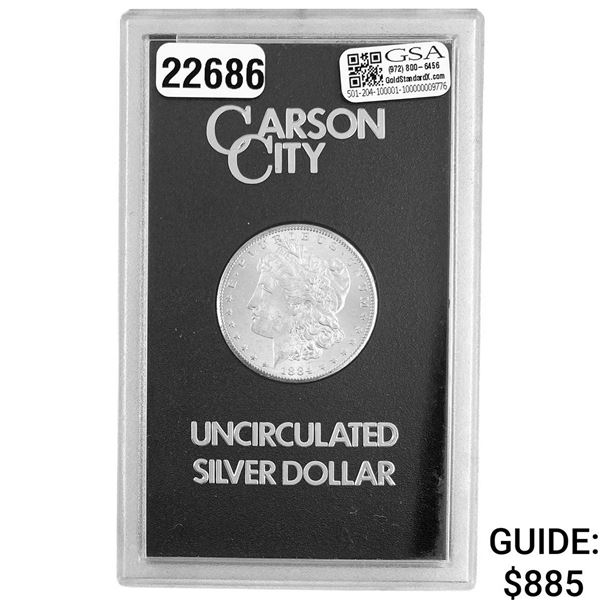 1884-CC Morgan Silver Dollar GSA UNCIRCULATED