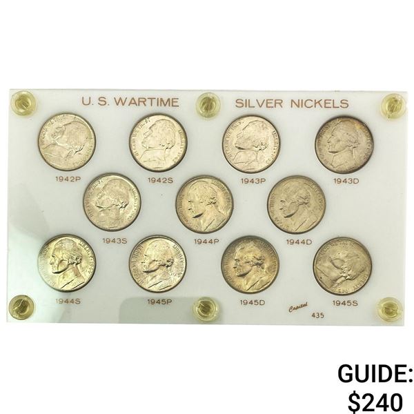 1942-1945 U.S. Wartime Silver Nickels