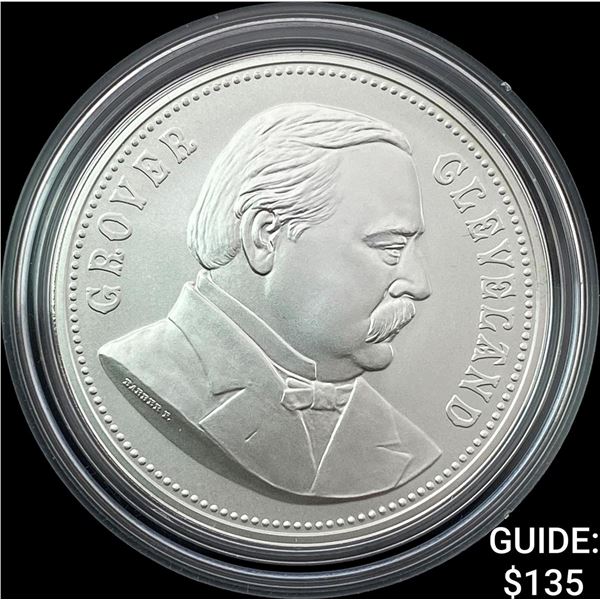 1885-1898 Comm. Silver Grover Cleveland Coin w/ Box