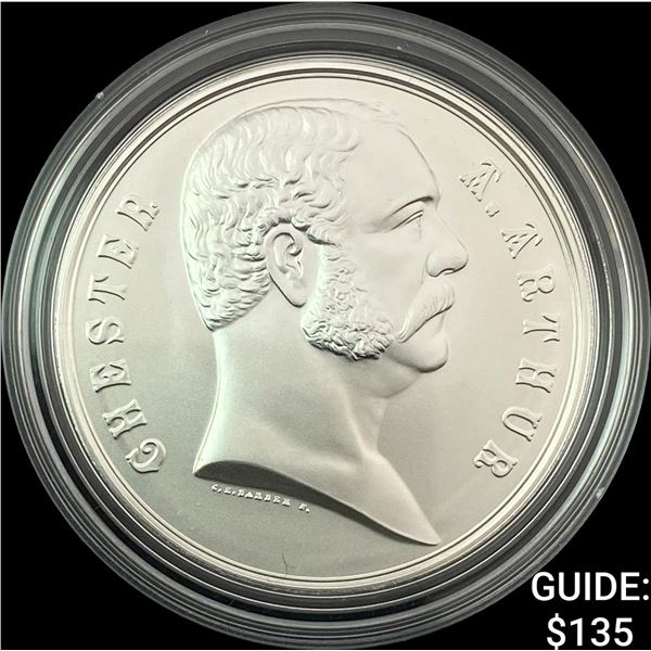 1881 Comm. Silver Chester A. Arthur Coin w/ Box