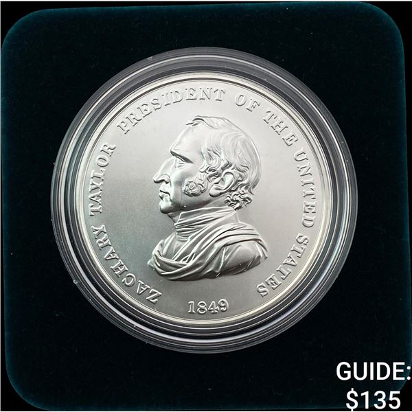 1849 Comm. Silver Zachary Taylor Coin w/ Box