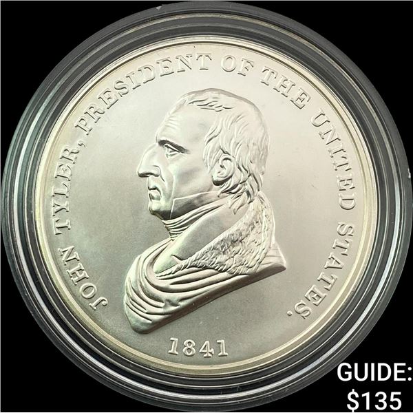 1841 Comm. Silver John Taylor Coin w/ Box