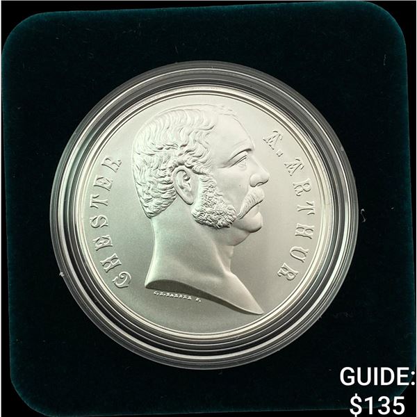 1881 Comm. Silver Chester A. Arthur Coin w/ Box