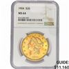 Image 1 : 1904 $20 Gold Double Eagle NGC MS64