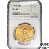 Image 1 : 1924 $20 Gold Double Eagle NGC MS63