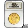 Image 1 : 1907 $20 Gold Double Eagle NGC MS61