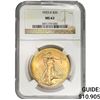 Image 1 : 1923-D $20 Gold Double Eagle NGC MS63