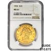 Image 1 : 1904 $20 Gold Double Eagle NGC MS61