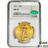 Image 1 : 1927 CAC $20 Gold Double Eagle NGC MS63