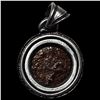 Image 2 : Widow's Mite in Sterling Bezel NEARLY UNCIRCULATED