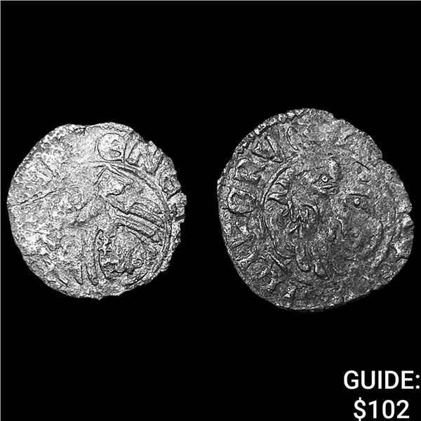[2]14-15th Cent. Venetian SIlver Tornesello NEARLY UNCIRCULATED