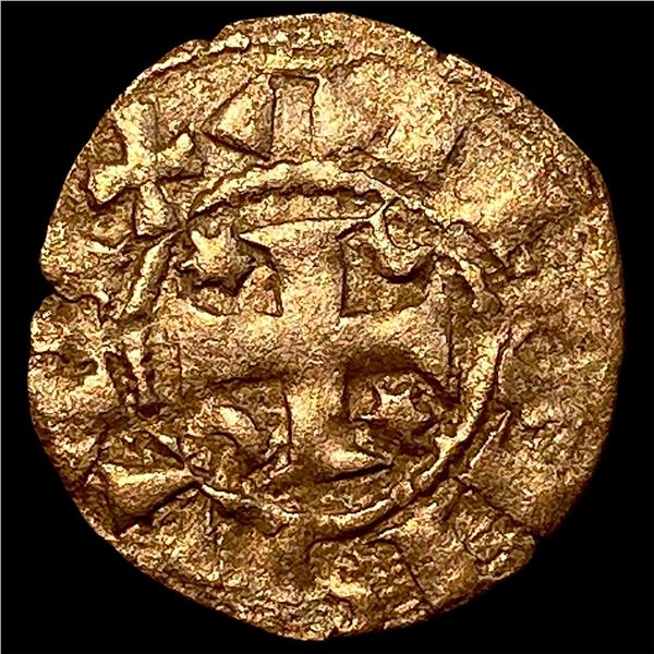 1248-1279 Portugal Alfonso III SIlver Denero NEARLY UNCIRCULATED