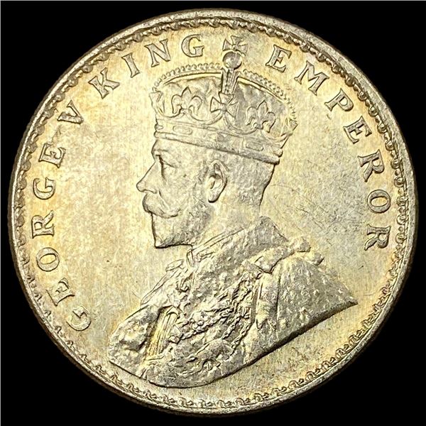 1919 British India Silver 1 Rupee UNCIRCULATED