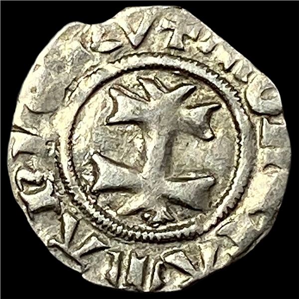 1382-1395 Hungary Mary Silver Denier CLOSELY UNCIRCULATED
