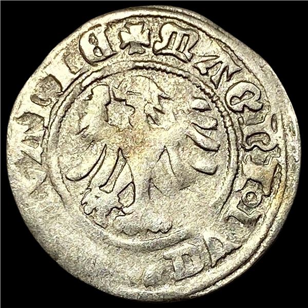 1500's-1600's Lithuania Silver Grosz CLOSELY UNCIRCULATED