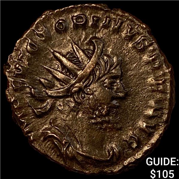 Romano-Gallic Victorinus 269-271 BI Dbl Denarius CHOICE AU