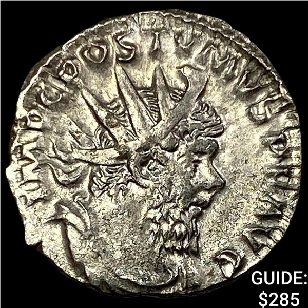 Roman Postunus SIlver DBl Denarius CHOICE AU