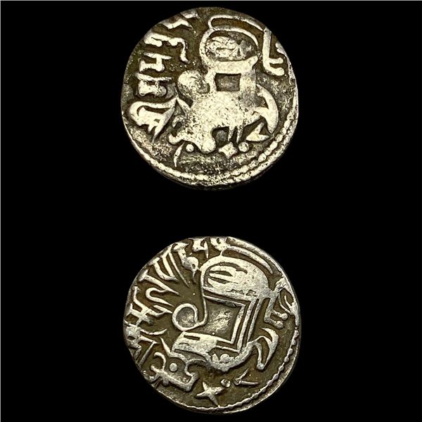 [2]700-1000 India Rajput Silver Jital NEARLY UNCIRCULATED