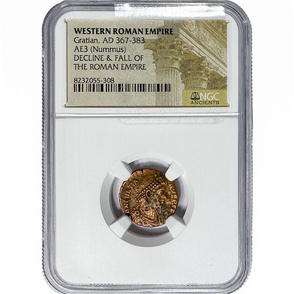 Western Roman Gratian, AD 367-383 AE3 Nummus