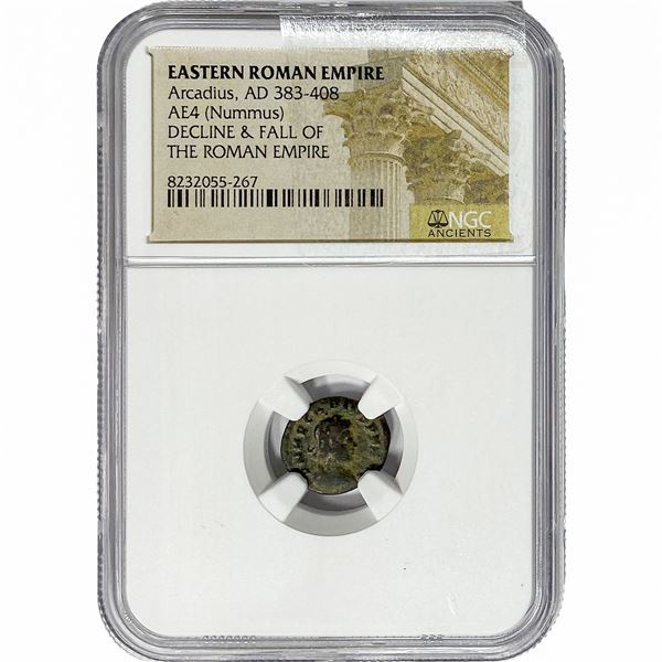 Eastern Roman Arcadius, AD 383-408 AE4 Nummus