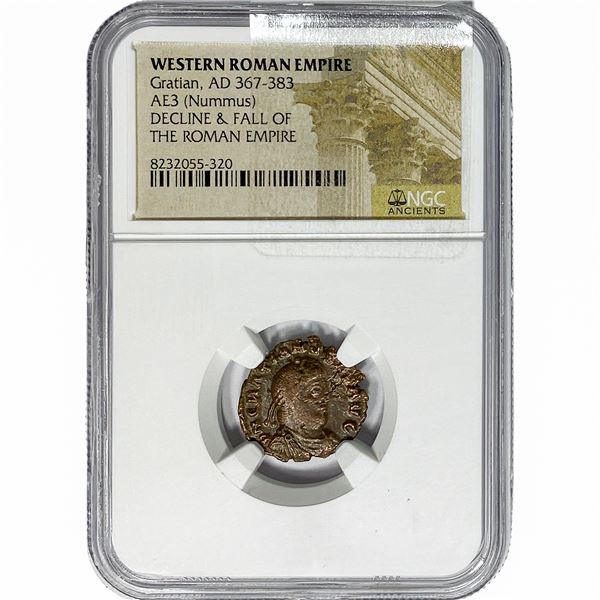 Western Roman Gratian, AD 367-383 AE3 Nummus