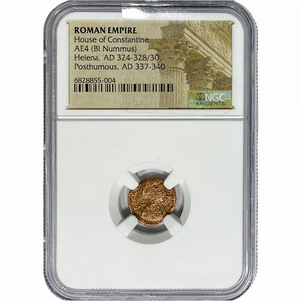 Roman Helena, AD 324-328/30 AE4 Nummus NGC