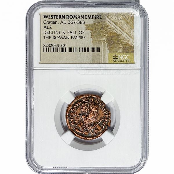 Western Roman Gratian, AD 367-383 AE2 NGC