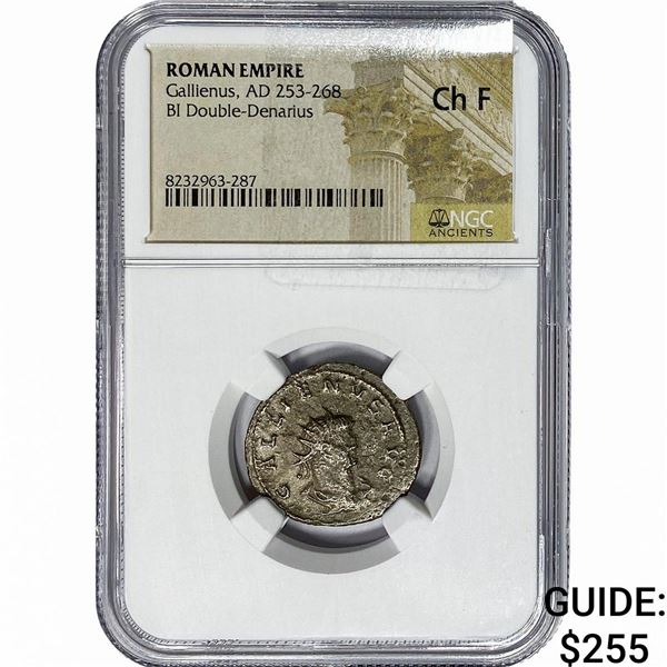 Roman Gallienus, AD 253-268 BI Dbl-Denarius CHF
